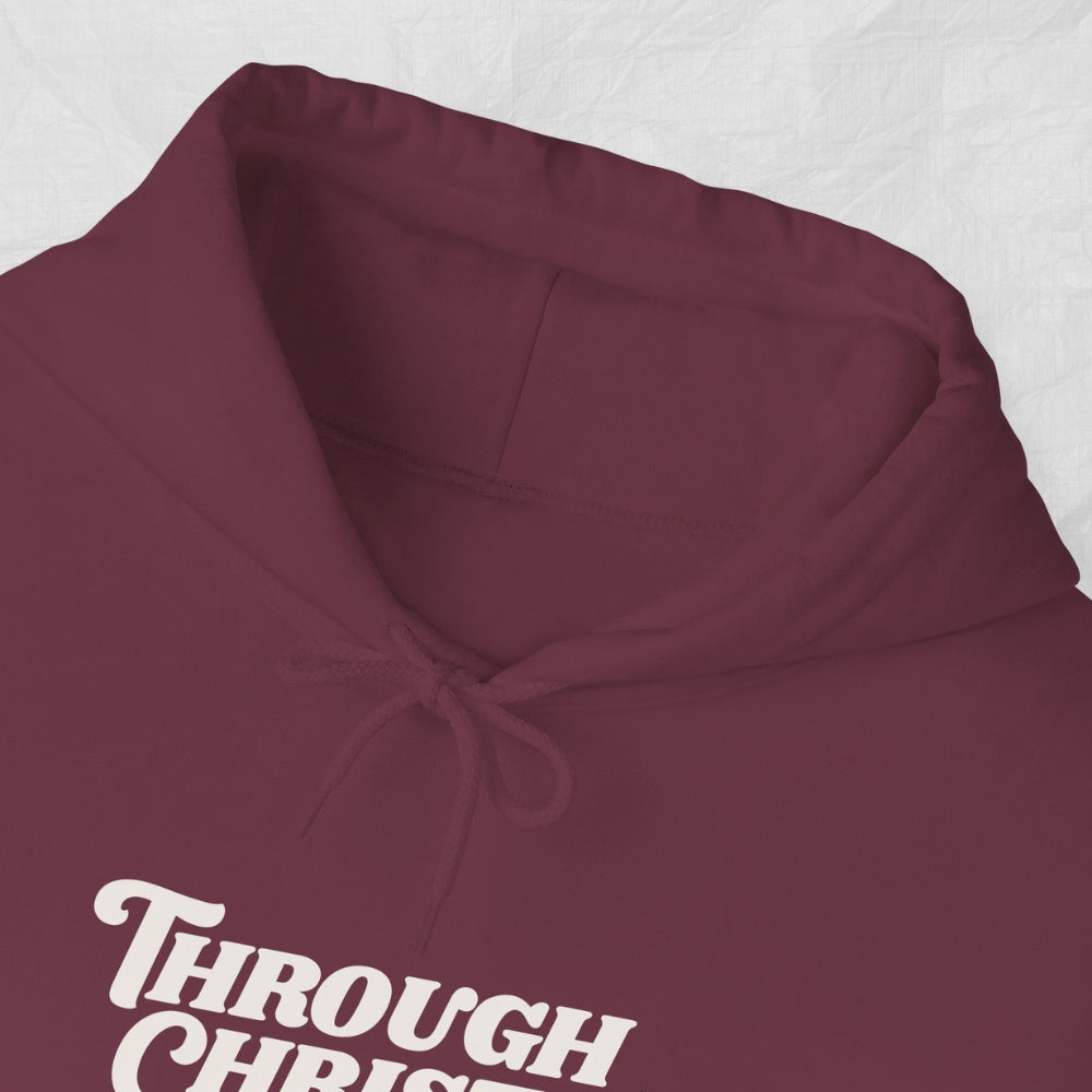 Christian Faith Unisex Hoodie - Philippians 4:13 Inspirational Sweatshirt, Religious Apparel, Bible Verse Clothing, Christian Gift,