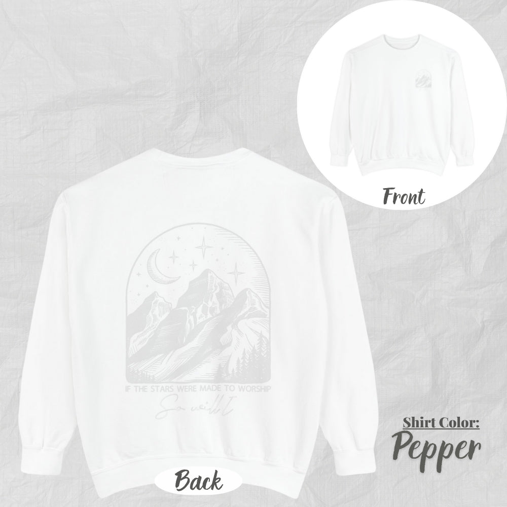 Christian Unisex Sweatshirt - So Will I Design, Motivational Gift, Cozy Fashion, Biblical Quote, Faith Apparel