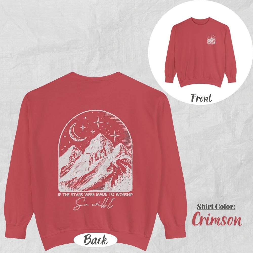 Christian Unisex Sweatshirt - So Will I Design, Motivational Gift, Cozy Fashion, Biblical Quote, Faith Apparel