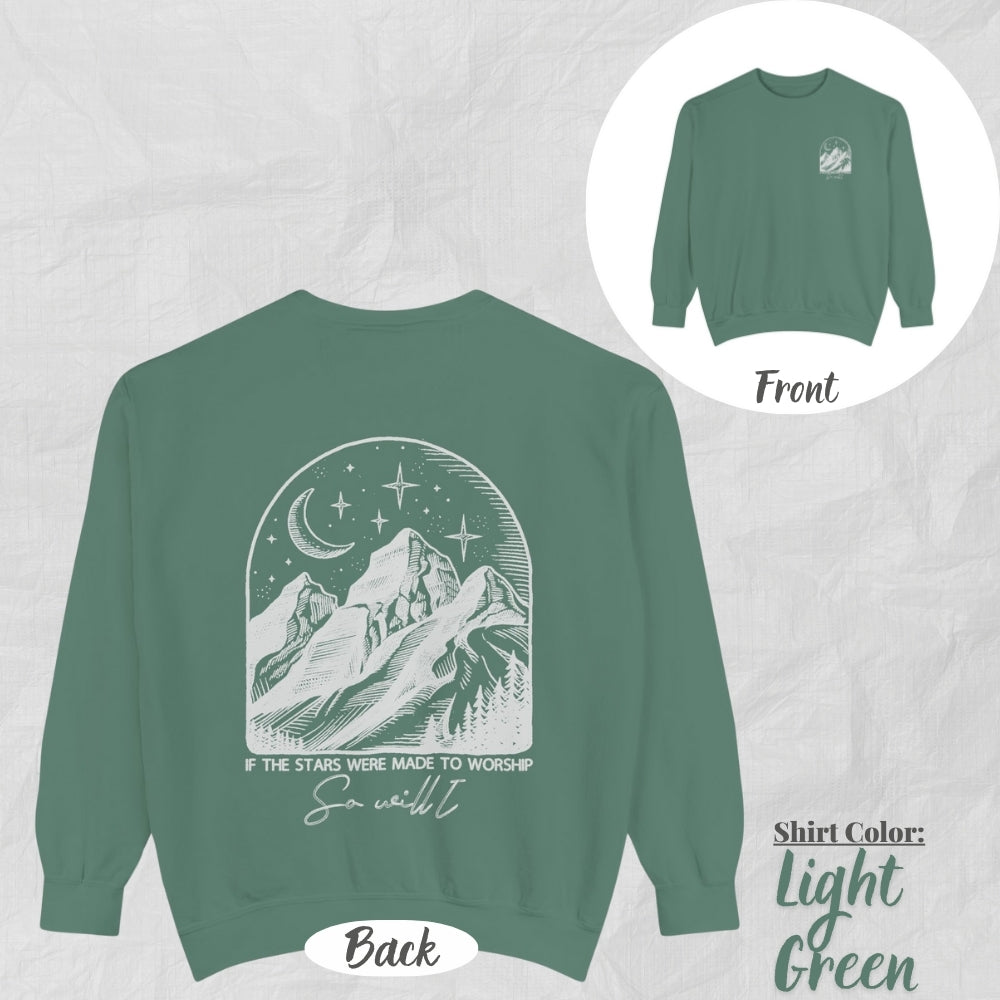 Christian Unisex Sweatshirt - So Will I Design, Motivational Gift, Cozy Fashion, Biblical Quote, Faith Apparel